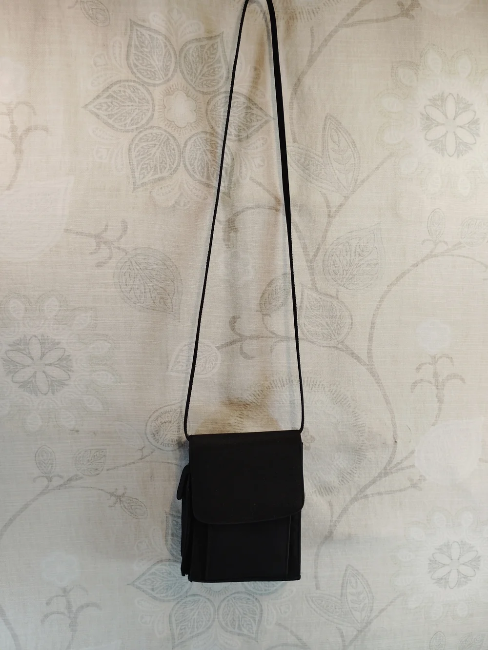 Black Crossbody Phone Bag - Compact Women's Shoulder Bag